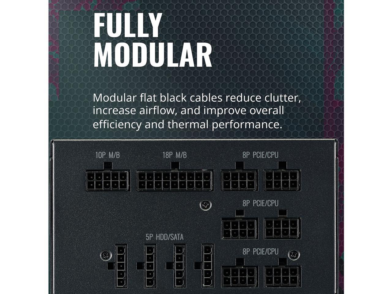 Cooler Master MWE Gold 1050 V2 Fully Modular, 1050W, 80+ Gold ...
