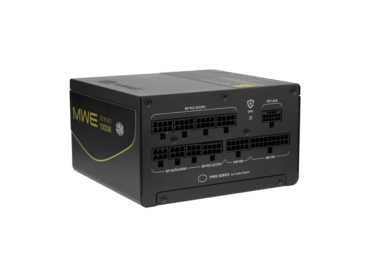 Cooler Master MWE V4 1000W Power Supply, GPU Shield™ Management, Native 12V-2x6 Cable, PCIe 5.1 Ready, Certification Cybenetics Platinum & Noise A-, 80 PLUS Gold, Fully Modular