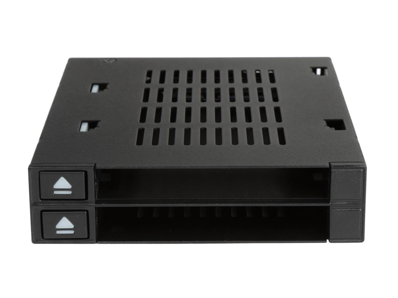 ICY DOCK Dual Bay 2.5 To 3.5 SATA / SAS SSD/ HDD Trayless Hot-swap Dock ...