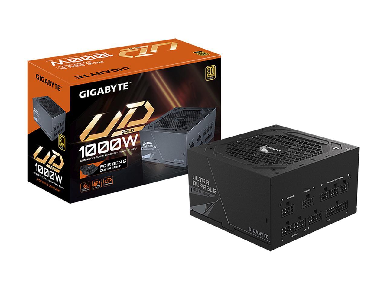 GIGABYTE GPUD1000GM PG5 1000 W ATX 12V v2.31 80 PLUS GOLD Certified