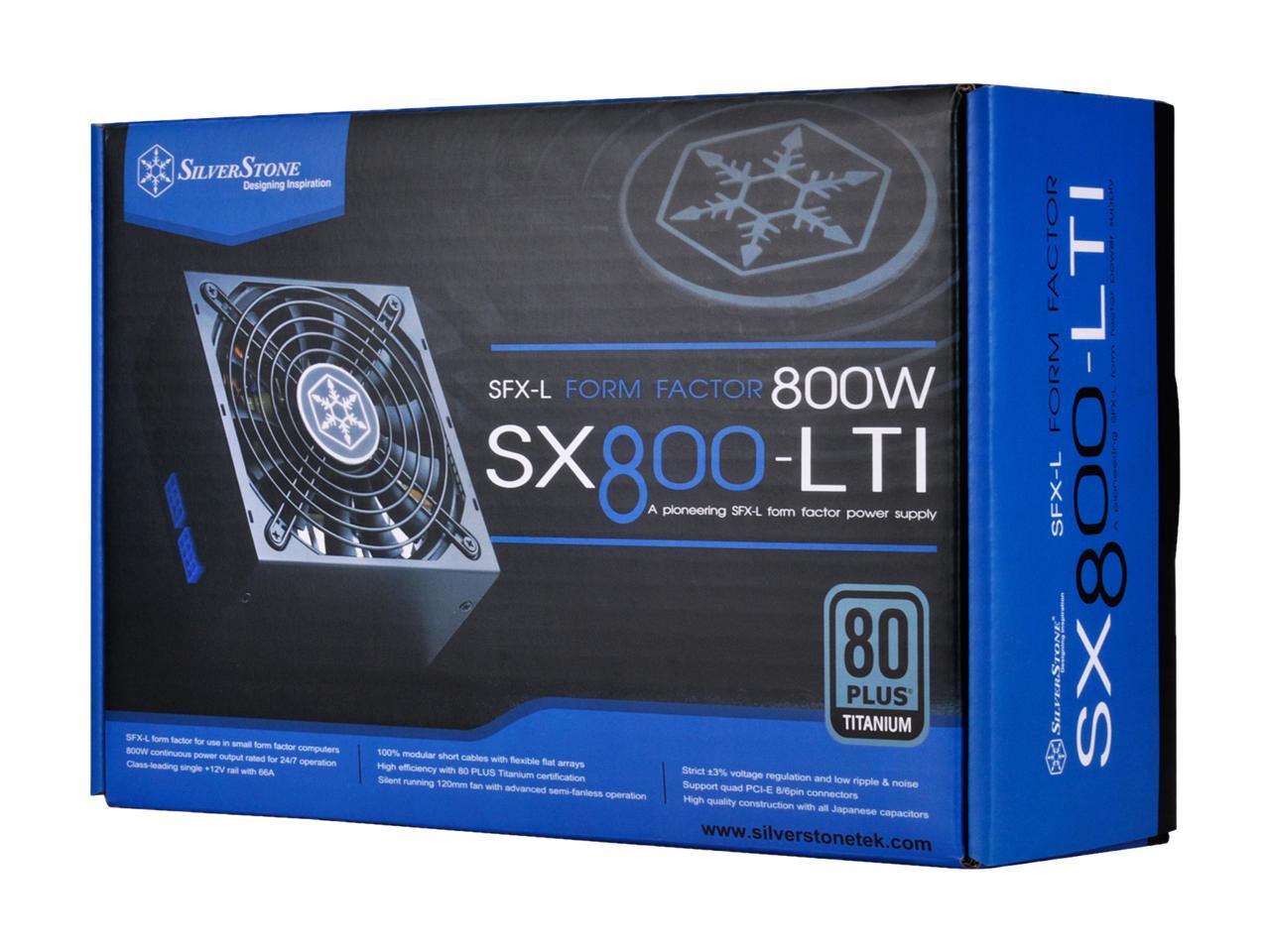 訳あり】 SilverStone Technology 800W SFX-L, 80 Plus Titanium 100