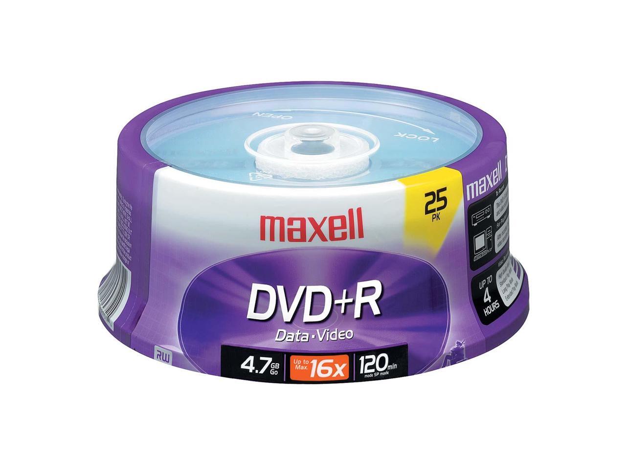 maxell 4.7GB 16X DVD+R 25 Packs Disc Model 639011