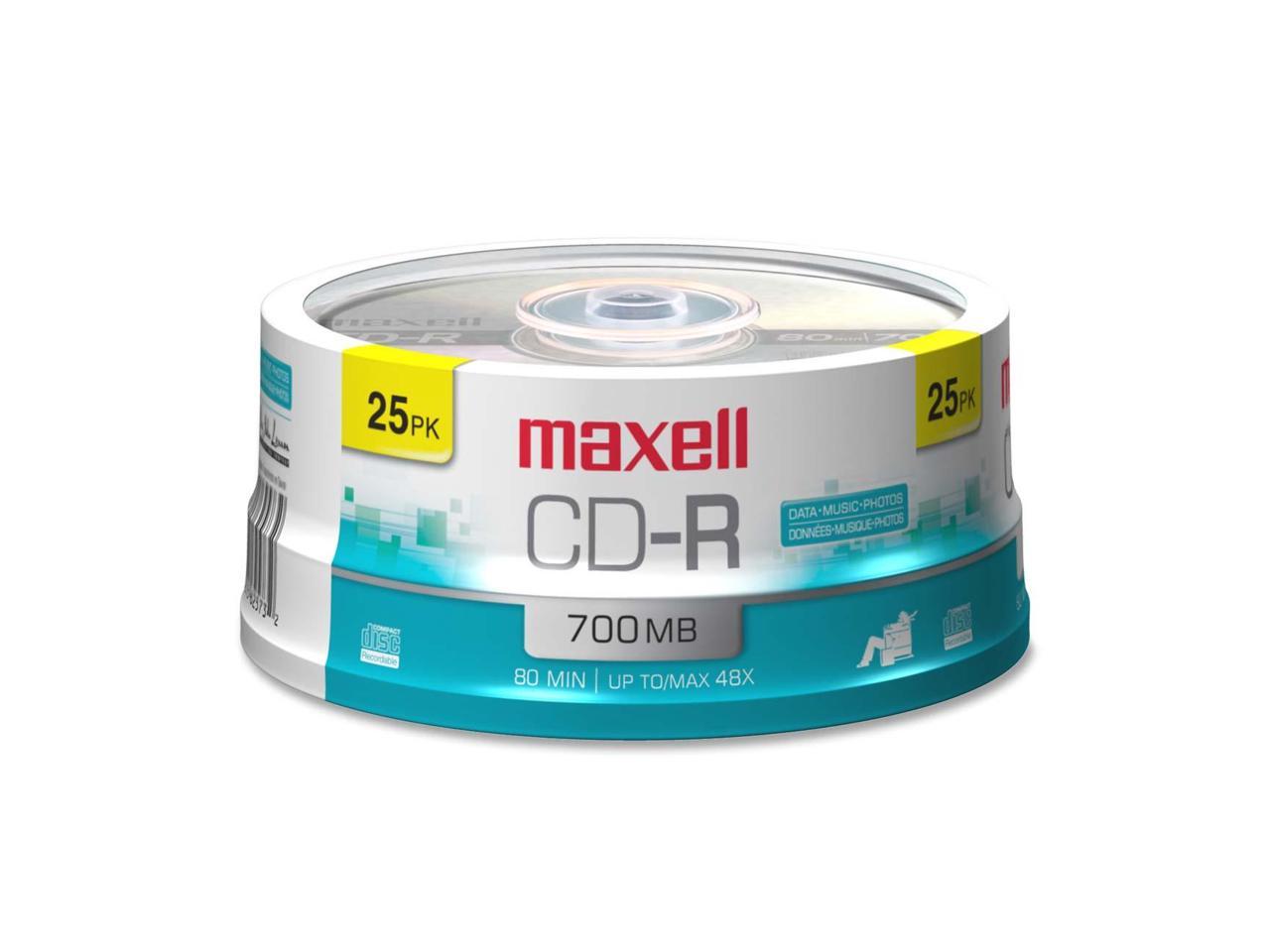 maxell 700MB 48X CD-R 25 Packs Media Model 648445 - Newegg.com