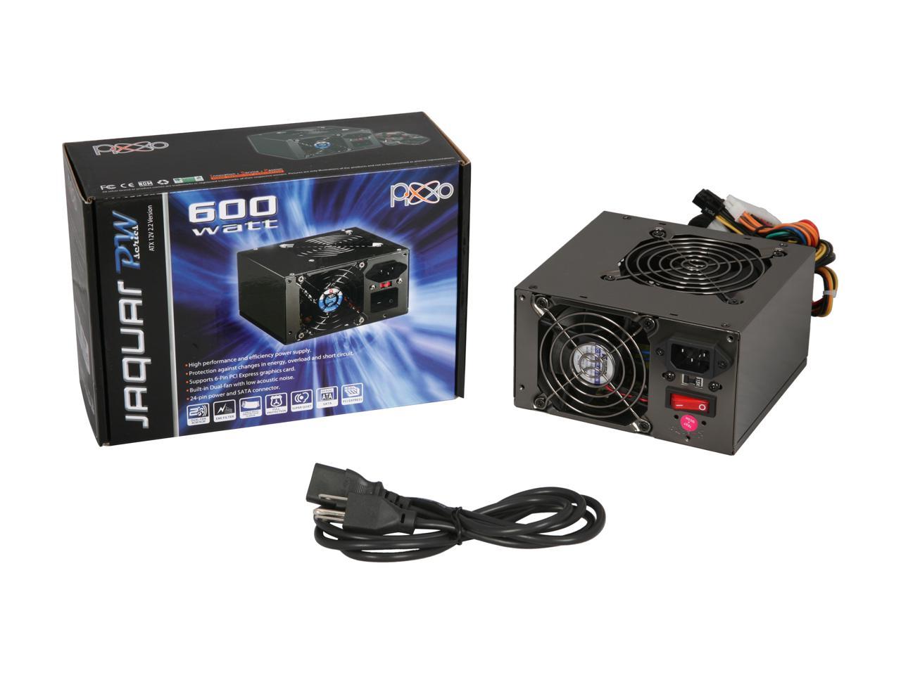 Pixxo Pw 600eqe 600w Power Supply W 110v Us Type Power Cord Newegg Com