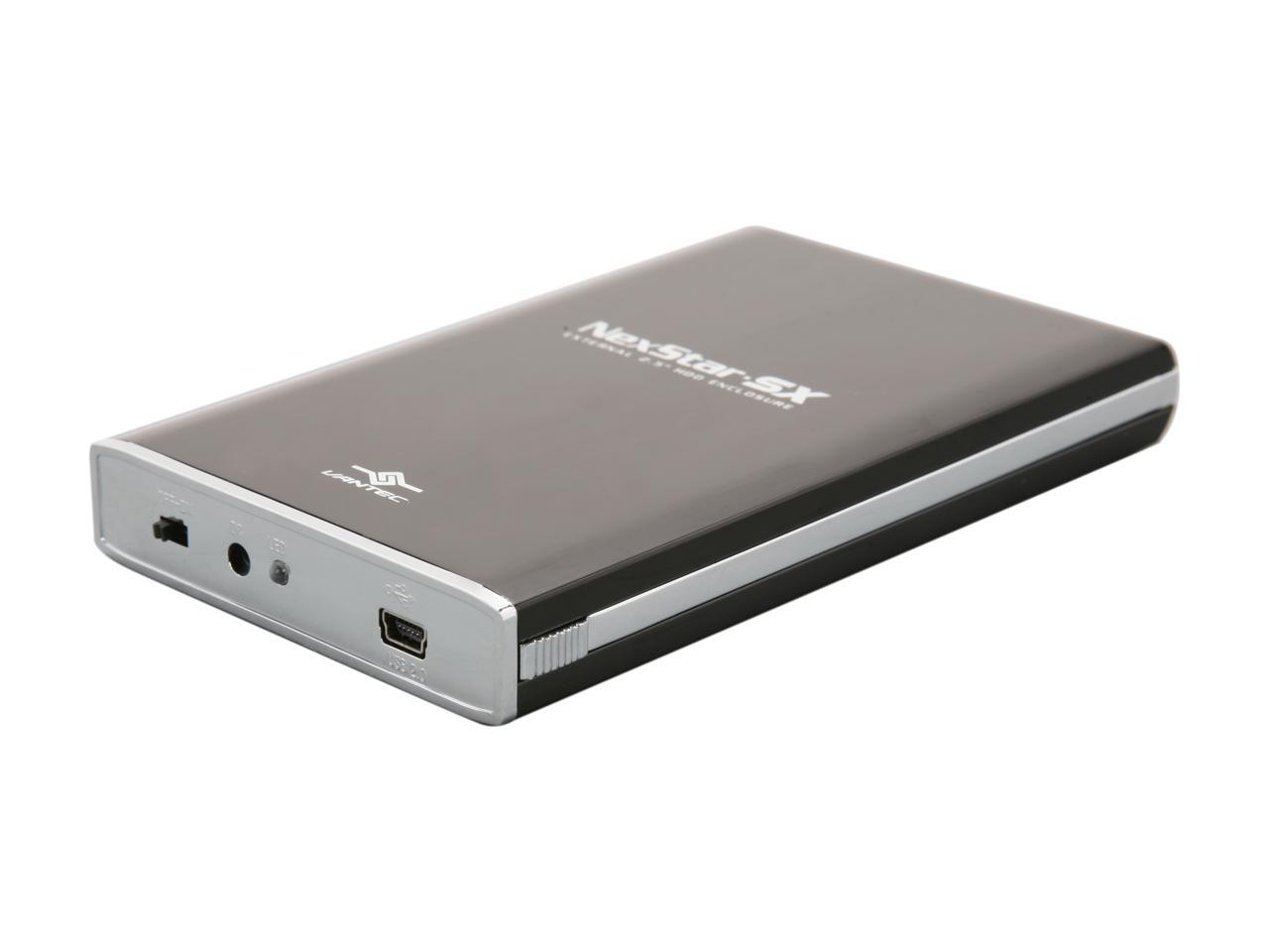 Vantec NexStar SX 2.5" IDE to USB 2.0 External Hard Drive Enclosure (Onyx Black) Model NST