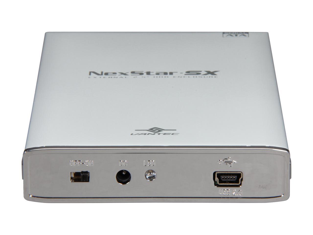 Vantec NexStar SX 2.5" SATA to USB 2.0 External Hard Drive Enclosure
