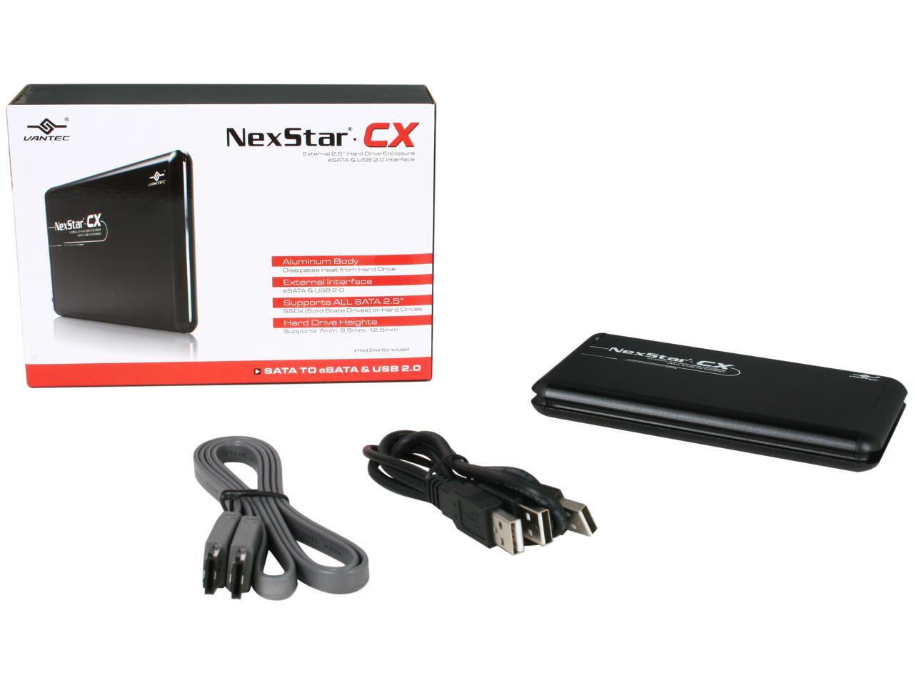 Vantec NexStar CX 2.5" SATA to USB 2.0 & eSATA External Hard Drive/SSD