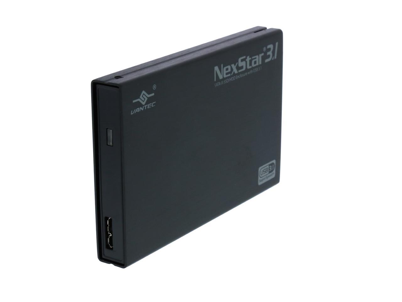 Vantec NexStar NST-270A31-BK 2.5 inch SATA3 to USB 3.1 External Hard Drive 