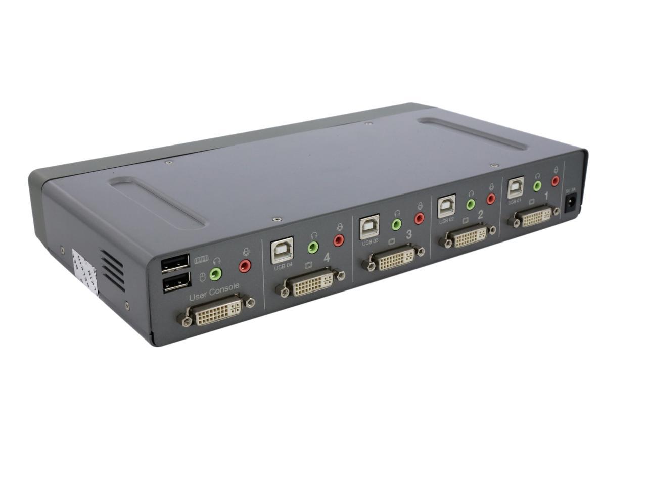 Belkin F1dn104d Dvi D Secure 4 Port Kvm Switch