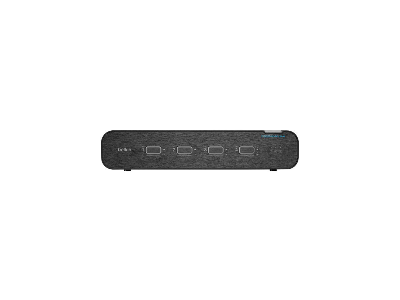 Belkin Universal 2nd Gen Secure KVM Switch, 4-Port Dual Head W/ CAC ...