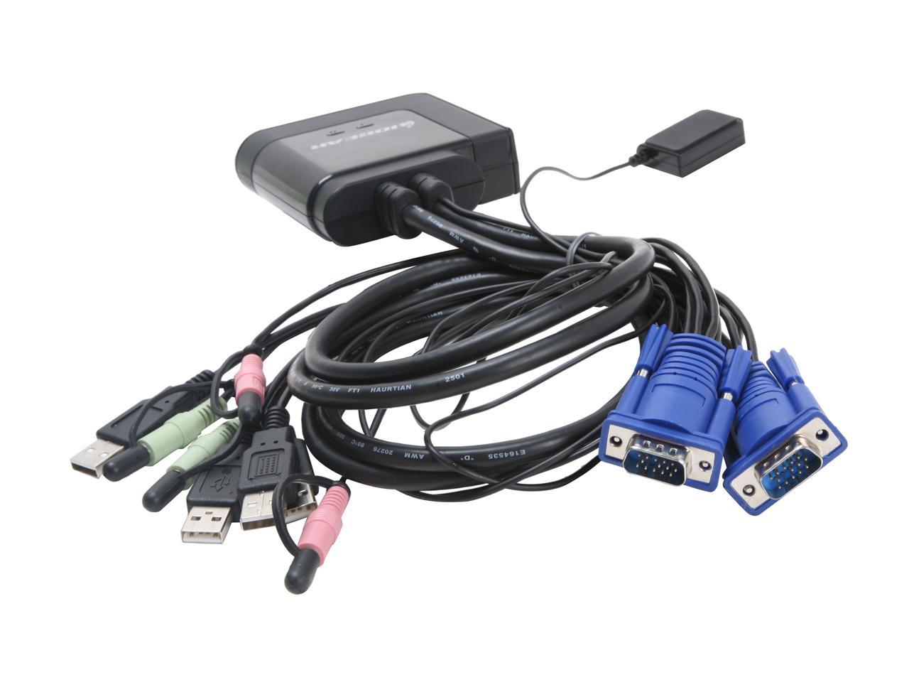 Iogear Gcs72u 2 Port Usb Cable Kvm Switch With Audio