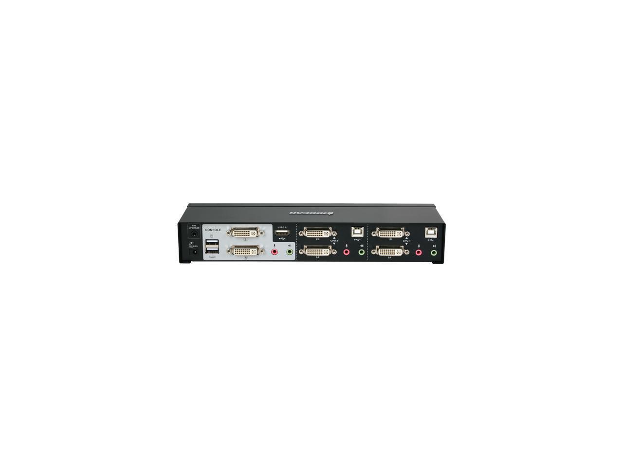 IOGEAR GCS1642 2Port Dual View Dual Link DVI KVMP Switch with Audio