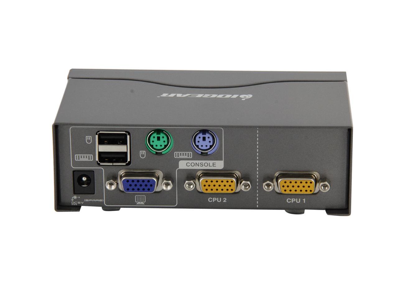 Iogear Gcs Port Vga Kvm Switch W Ps Usb Newegg Com