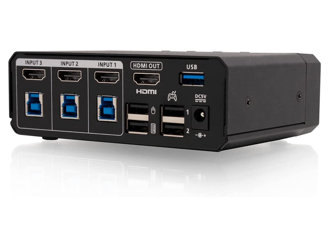 IOGEAR KeyMander Nexus 3Port Gaming KVM Switch for PC & Game Consoles GCS1337 Newegg.ca