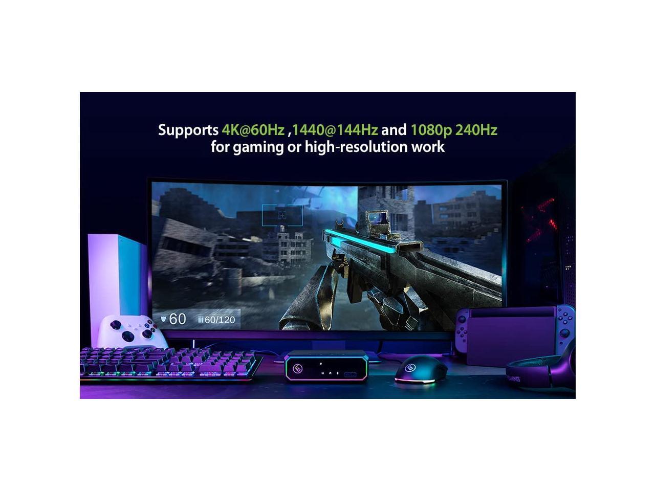 IOGEAR KeyMander Nexus 3Port Gaming KVM Switch for PC & Game Consoles GCS1337