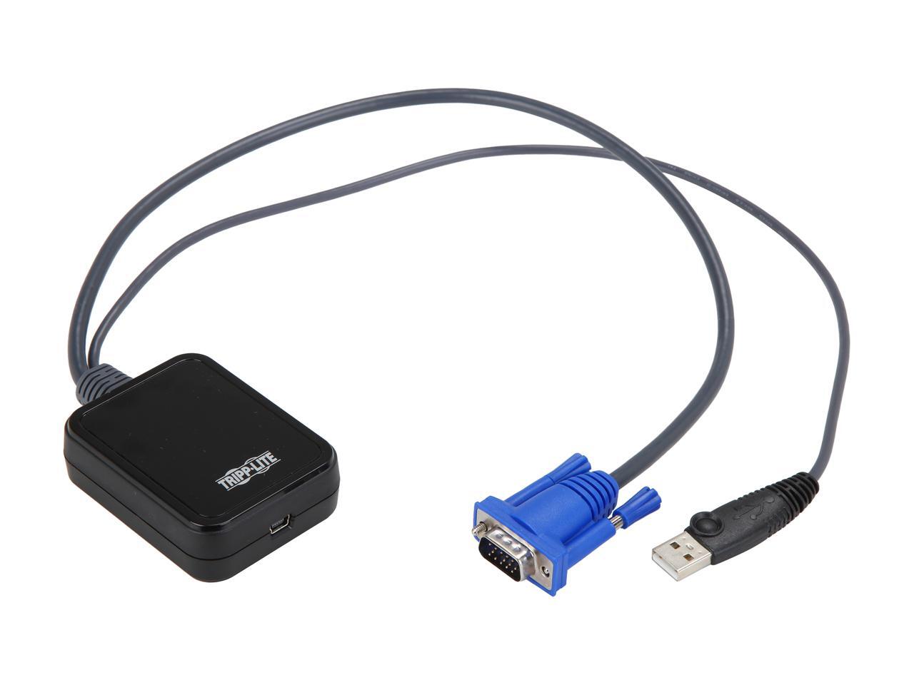 TRIPP LITE B032VU1 KVM Console to USB 2.0 Portable Laptop Crash Cart