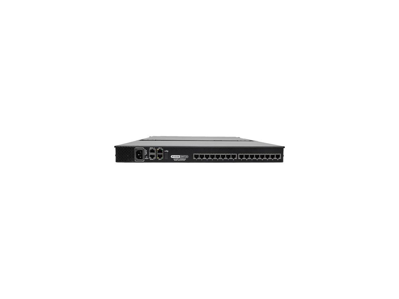 Tripp Lite 16Port 1U Rack Console IP KVM Switch 2+1 Users w/ 19in