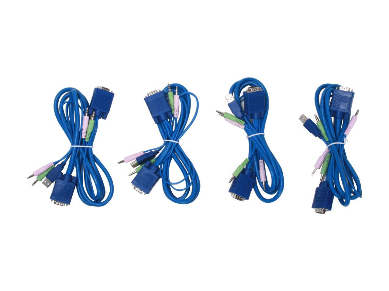 KVM3324W 4Port USB KVM Switch w/Audio + Bluetooth