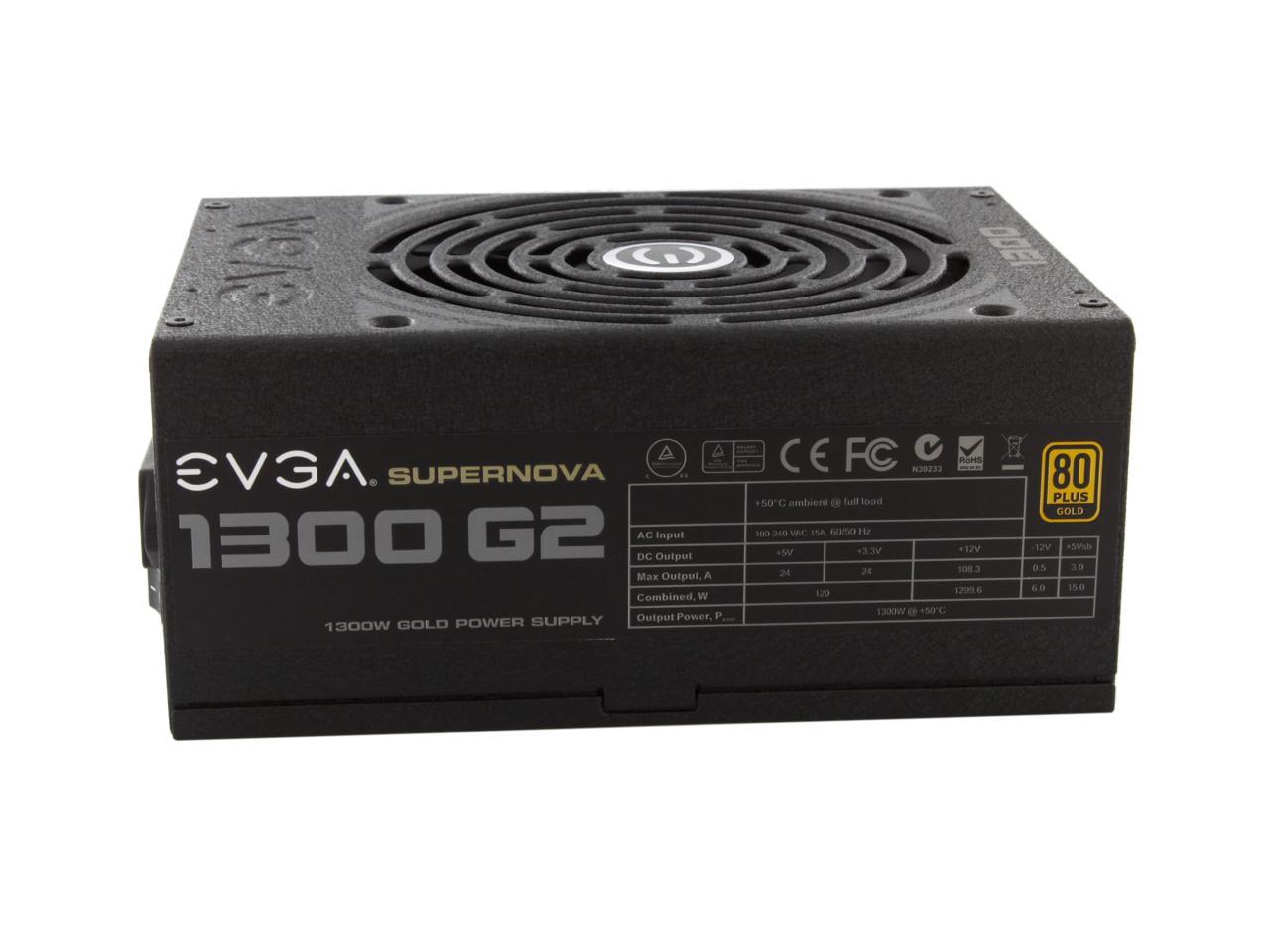EVGA SuperNOVA 1300 G2 (120-G2-1300-XR) 80+ GOLD Certified 1300W 