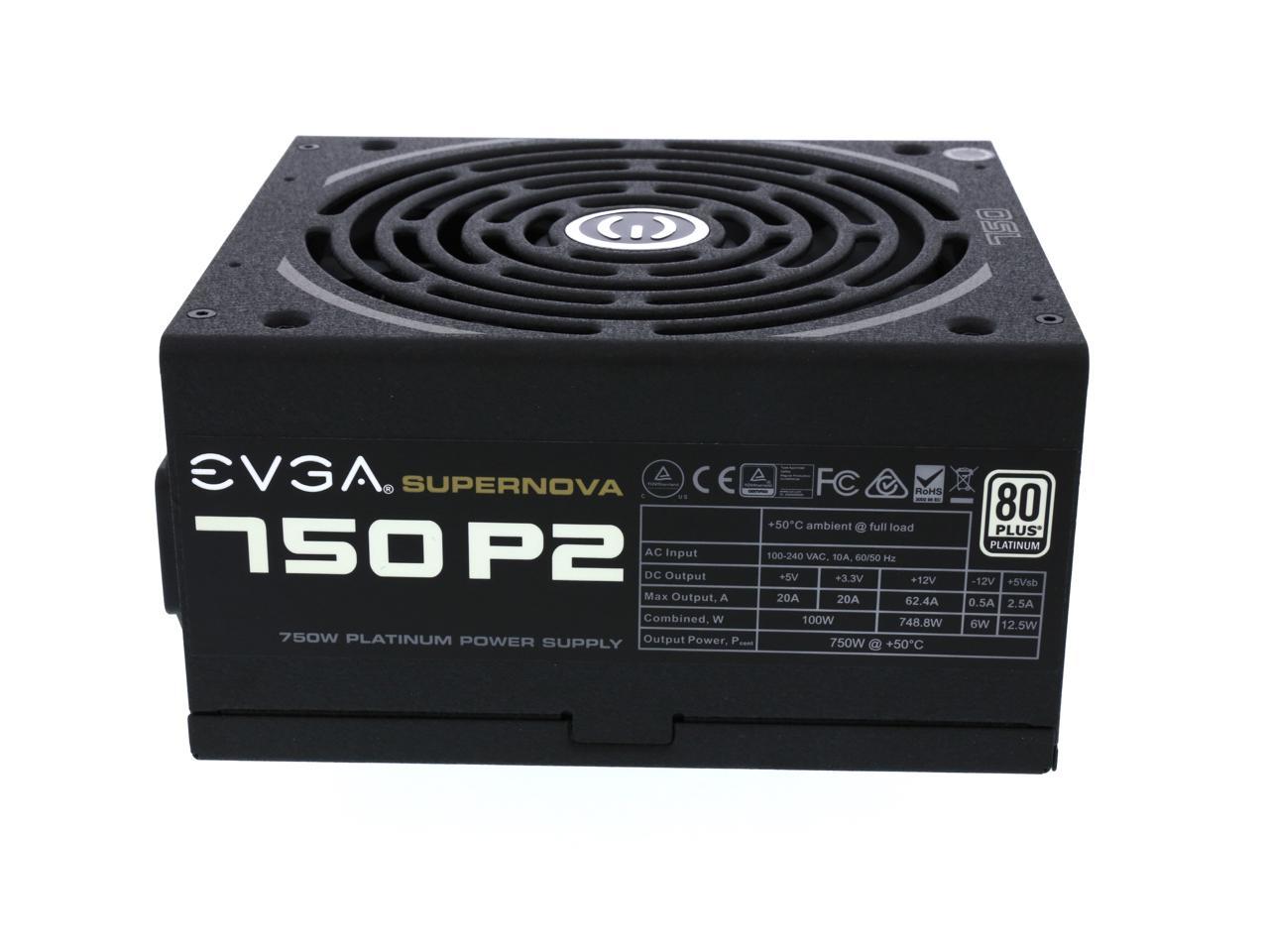 EVGA SuperNOVA 750 P2 220-P2-0750-X1 80+ PLATINUM 750W 