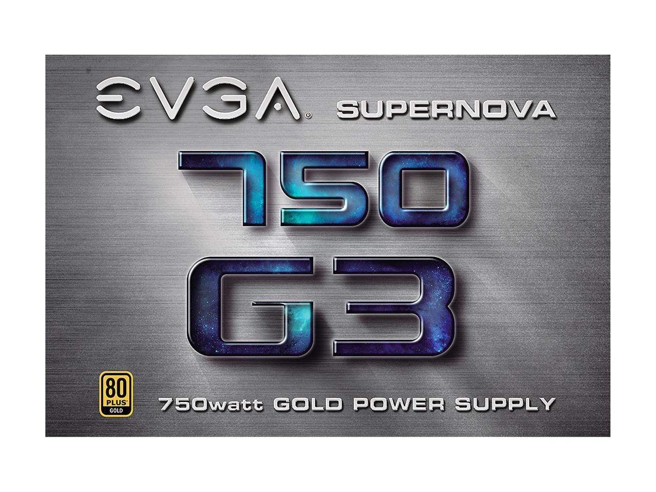 EVGA SuperNOVA 750 G3, 220-G3-0750-X1, 80+ GOLD, 750W ...