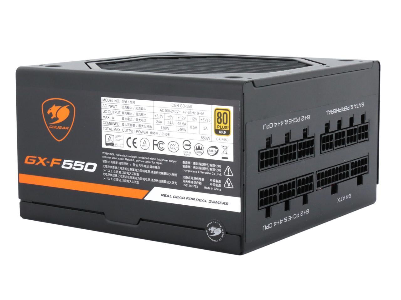 Cougar Gx F Series Gxf550 550w Power Supply Newegg Com