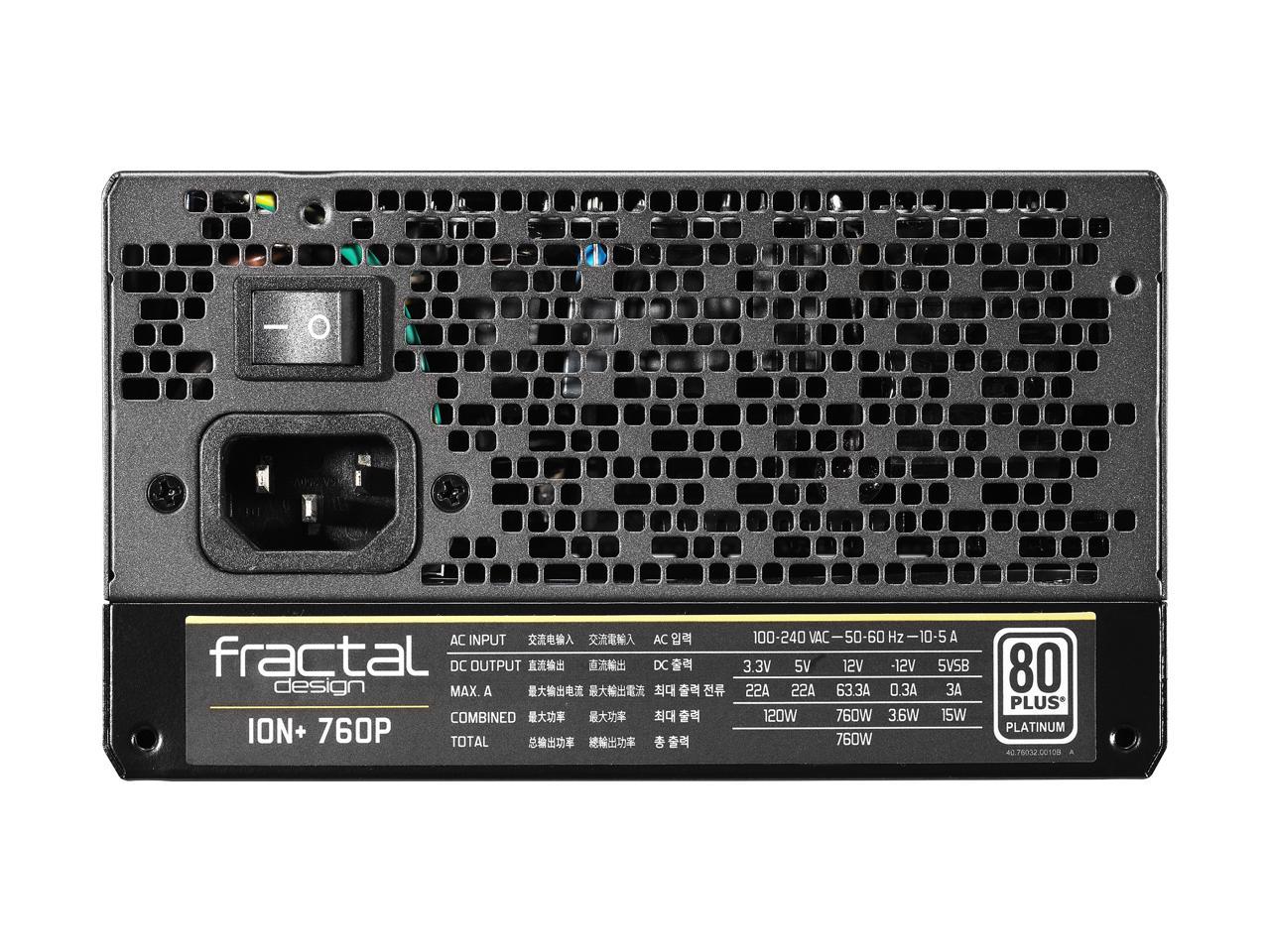 Блок питания fractal design ion 760p обзор