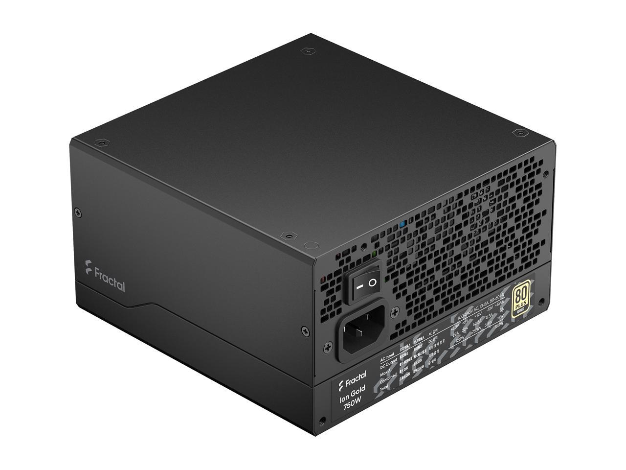 Fractal Design Ion Gold 750W 80 PLUS Gold Certified Fully Modular ATX ...