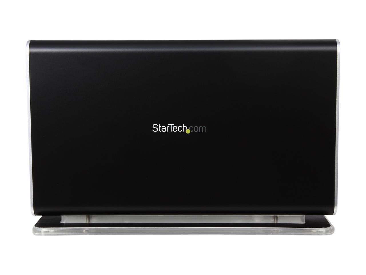 StarTech InfoSafe UNI3510U2 Aluminum 3.5" Black USB 2.0 to IDE SATA