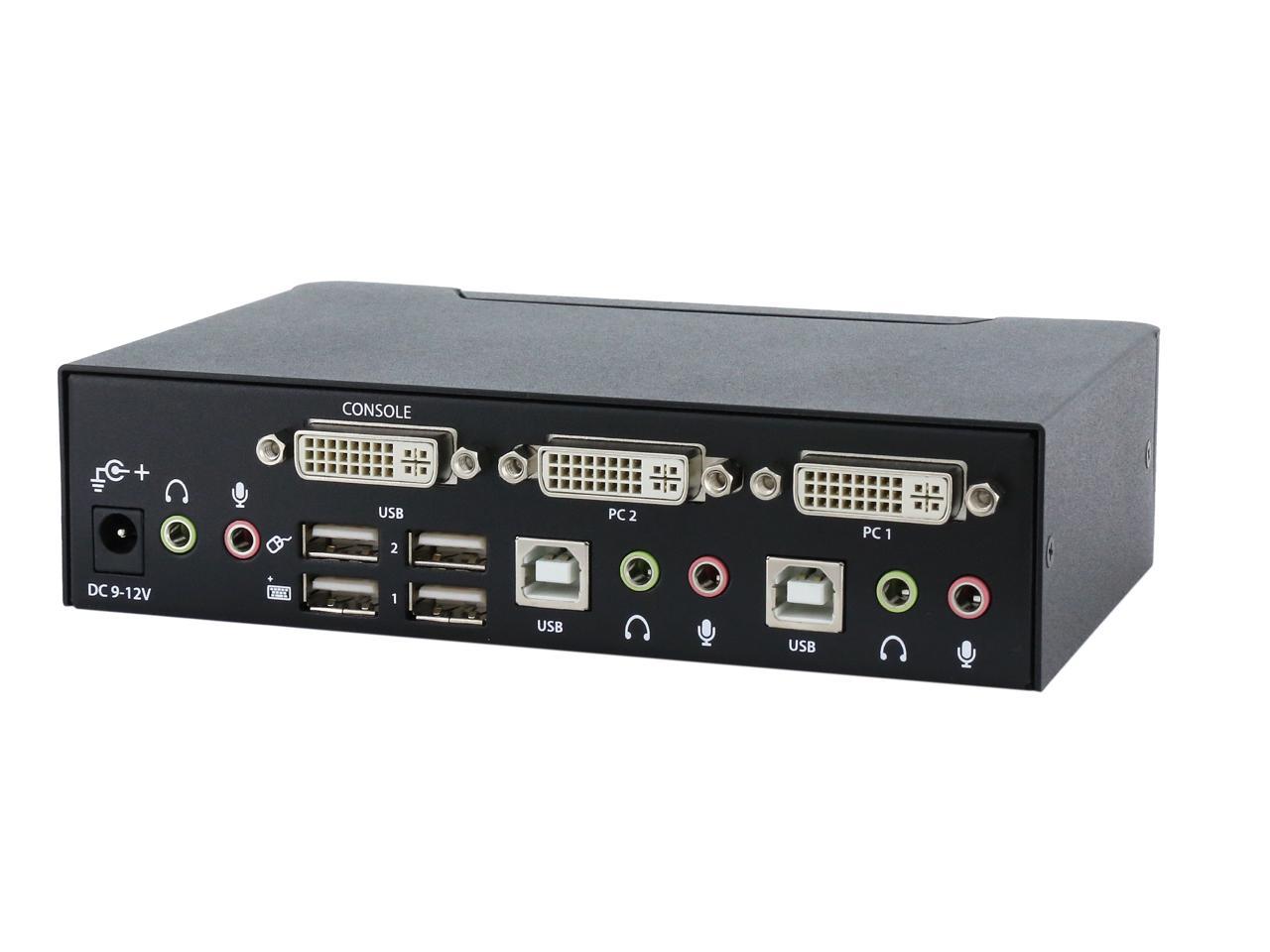 Startech Com Sv Dviua Port Dvi Usb Kvm Switch With Audio And Usb