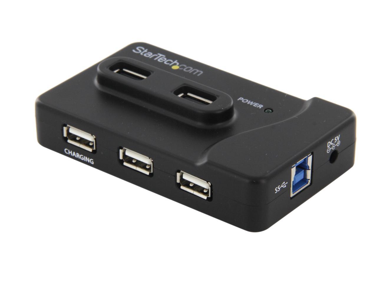 St7320usbc 6 Port Usb 3 0 And Usb 2 0 Hub With 2a Charging Port 2x Usb 3 0 Hub