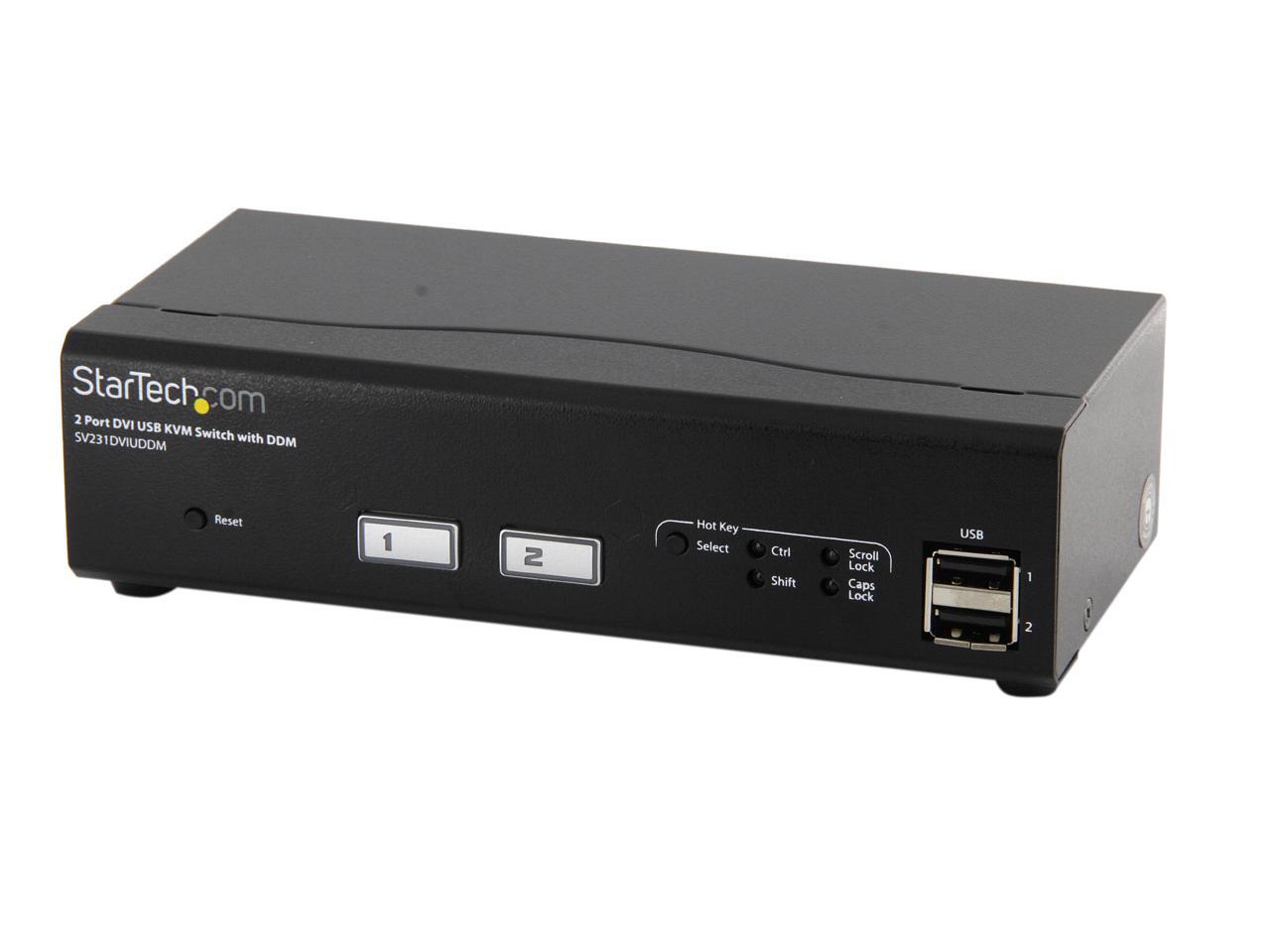SV231DVIUDDM 2 Port USB DVI KVM Switch with DDM Fast