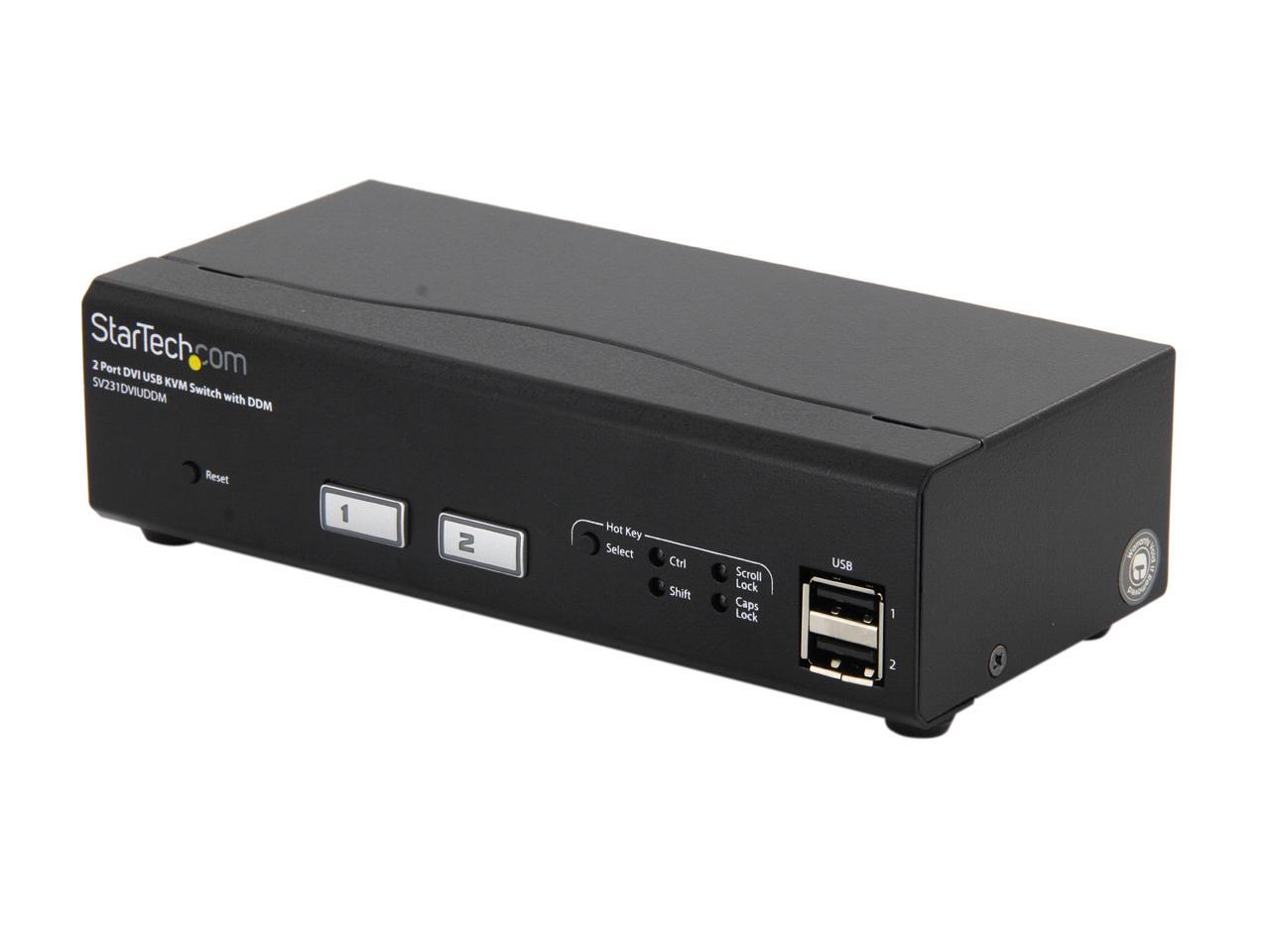 SV231DVIUDDM 2 Port USB DVI KVM Switch with DDM Fast