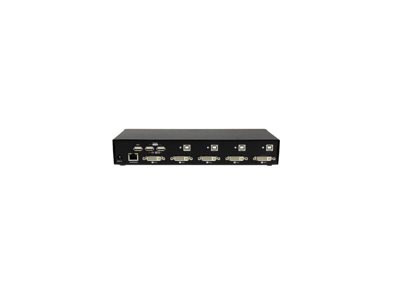 StarTech SV431DVIUDDM 4 Port USB DVI KVM Switch with DDM Fast Switching