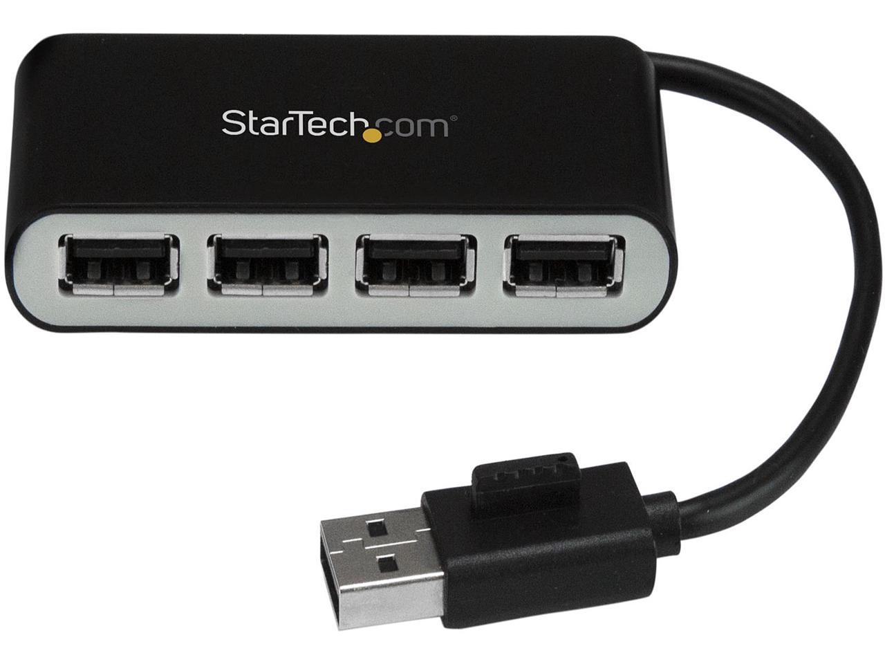 StarTech ST4200MINI2 4 Port USB Hub - 4 x USB 2.0 port - Bus Powered ...