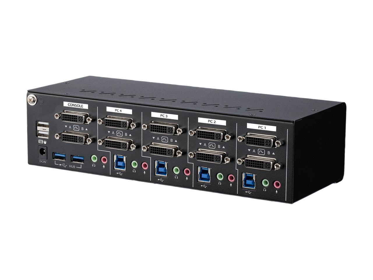 Startech Com Sv Dl Du A Port Dual Monitor Dual Link Dvi Kvm Switch