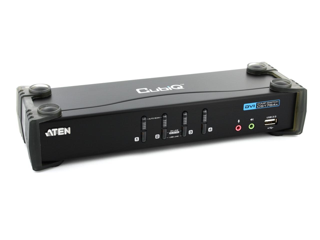 国内正規品 ATEN 4ポート DVI KVMP CS1764A 通販