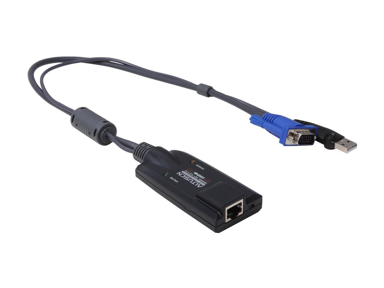 ATEN KA7170 KVM / USB extender- RJ-45 Female Network, Type A Male USB ...