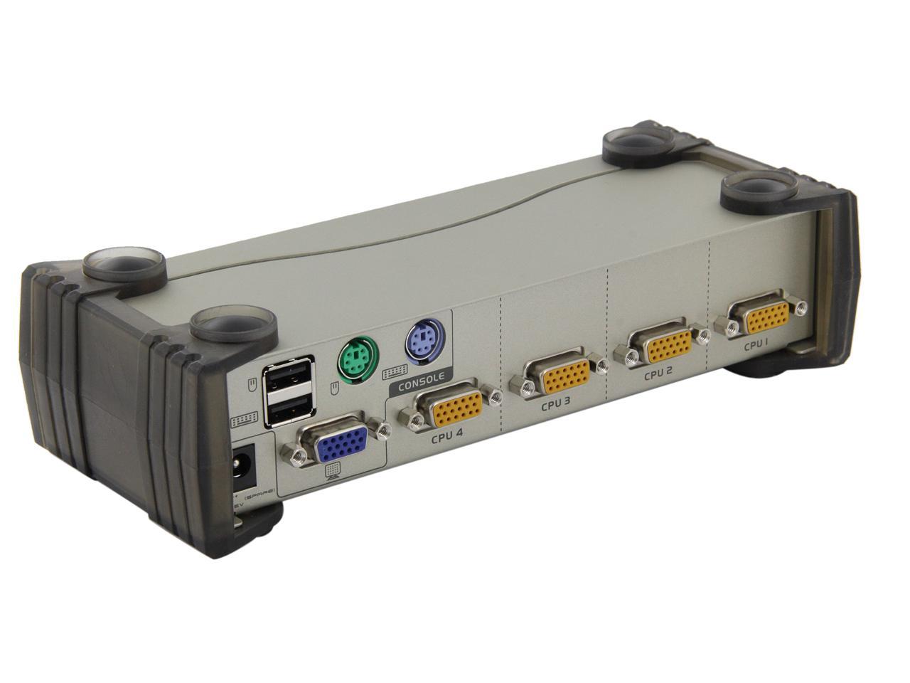 ATEN CS84U 4-Port PS/2-USB KVM Switch - Newegg.com