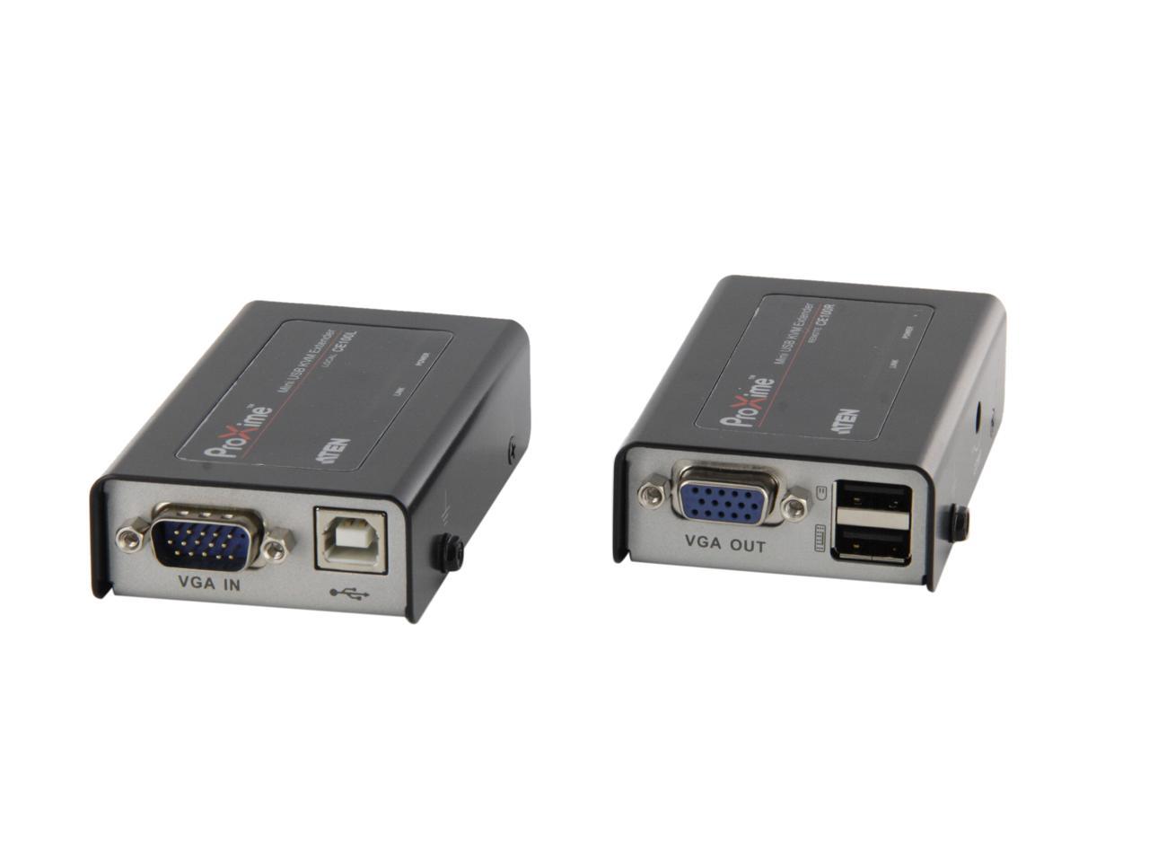 室内搬入設置無料 ATEN Technologies CE100 CAT5 USB Mini Console Extender 通販 