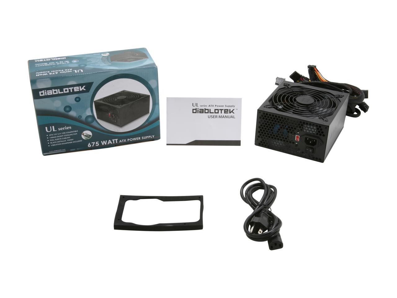Diablotek UL Series PSUL675 675 W Power Supply