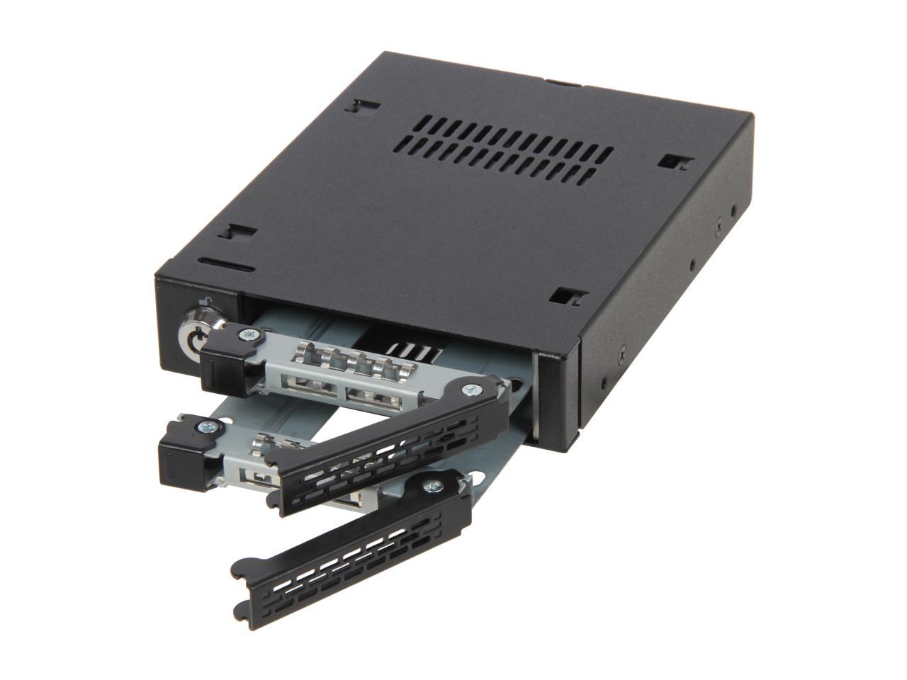 ICY DOCK MB992SK-B Enterprise Full Metal 2 X 2.5” SATA Hard Drive Or ...