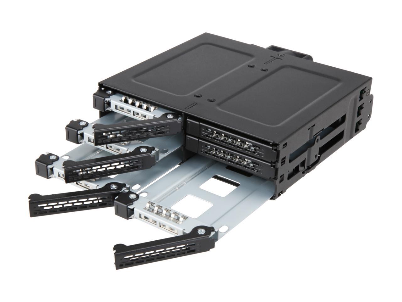 Icy Dock MB608SP-B | Rugged Full Metal 6 Bay 2.5" SATA HDD & SSD ...