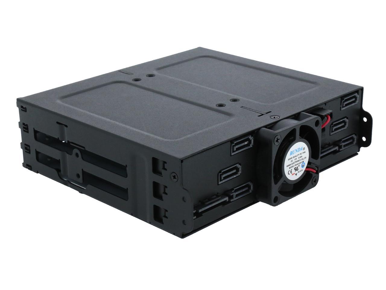 Icy Dock MB608SP-B | Rugged Full Metal 6 Bay 2.5" SATA HDD & SSD ...