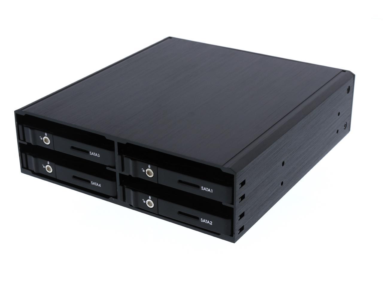 SATSAS425BK Mini SAS to 4x 2.5in SATA/SAS 5.25in Hot Swap