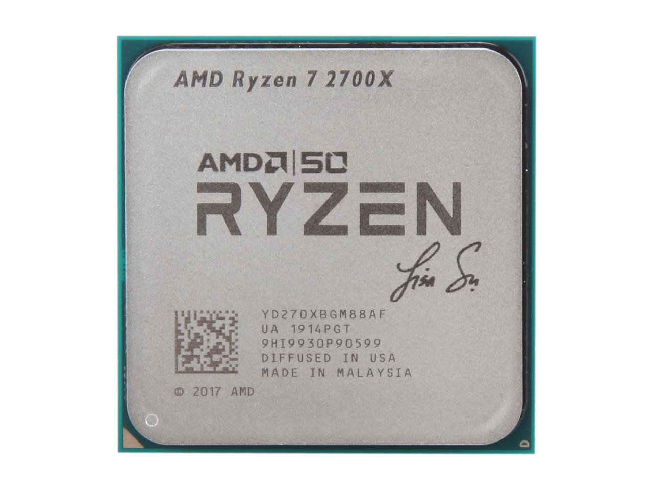 AMD Ryzen 7 2700X AMD50 Gold Edition 3.7 GHz (4.3 GHz Max Boost 