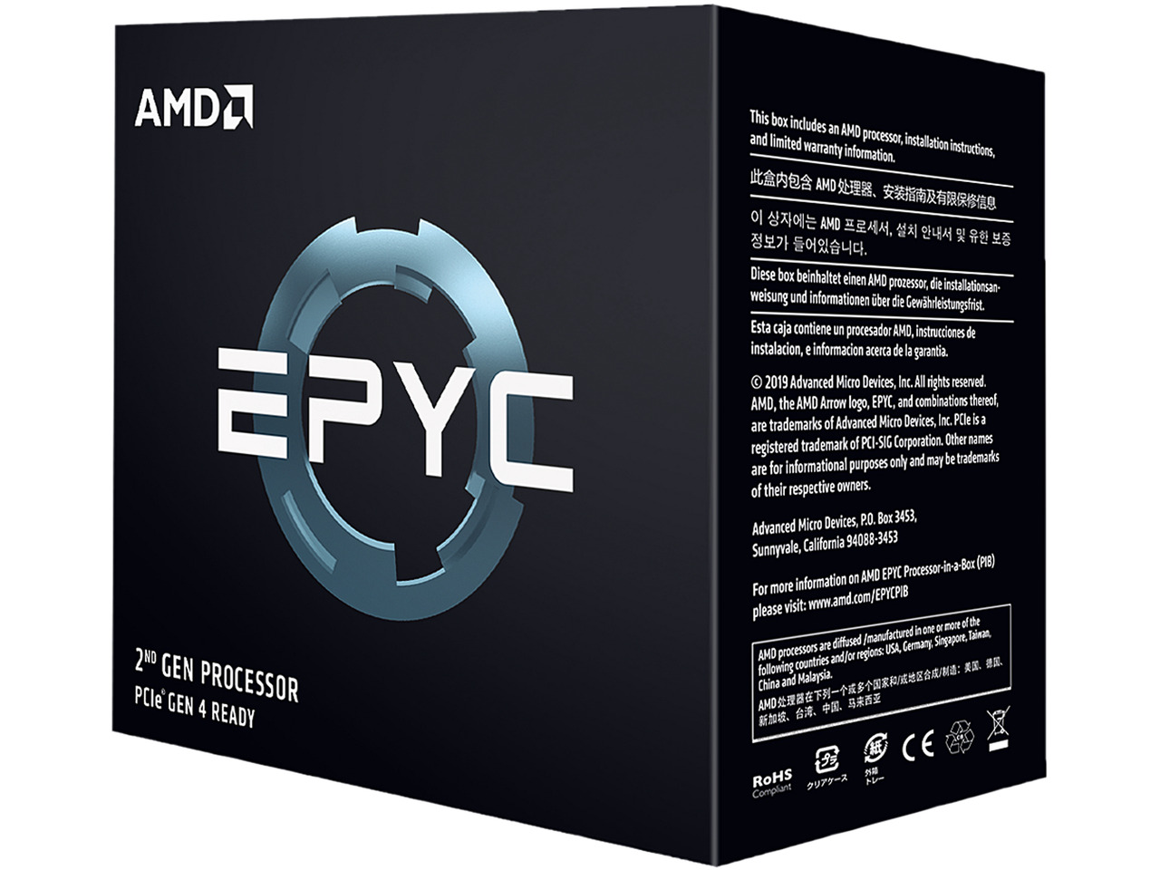 AMD EPYC Rome 7D12 32-Core 1.1GHz-3.0GHz SP3 Server Processor (Used)
