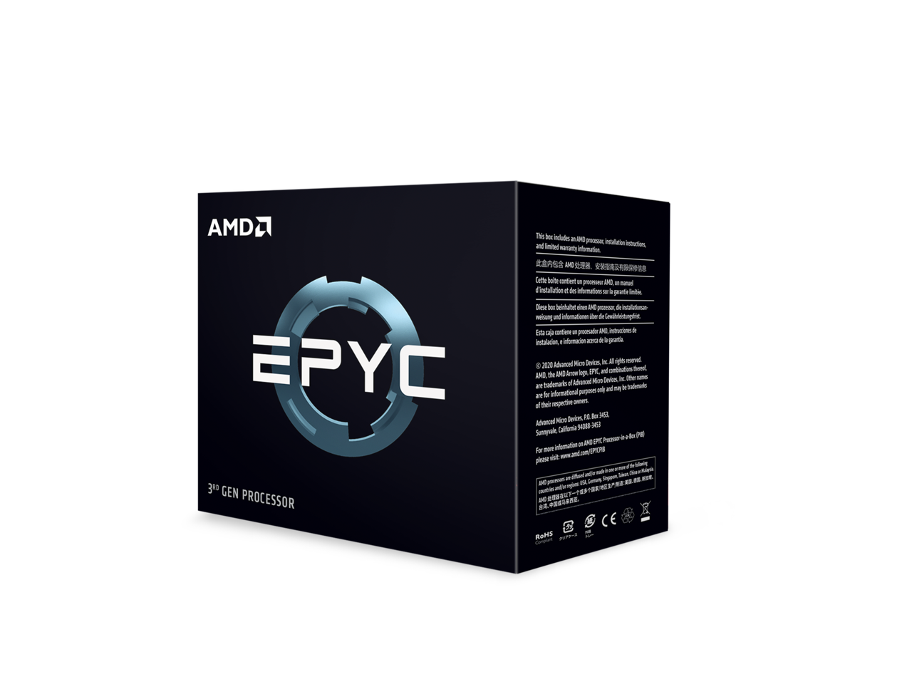 AMD EPYC 7513 2.6 GHz Socket SP3 200W 100-100000334WOF Server Processor ...