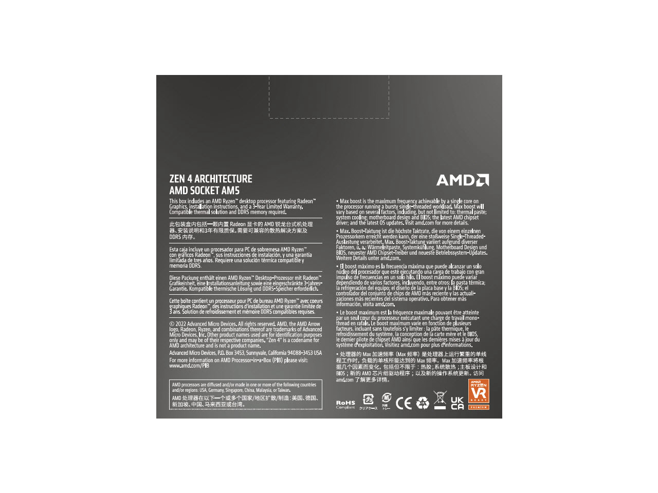 AMD Ryzen 5 7600X 6-Core 12-Thread Desktop Processor