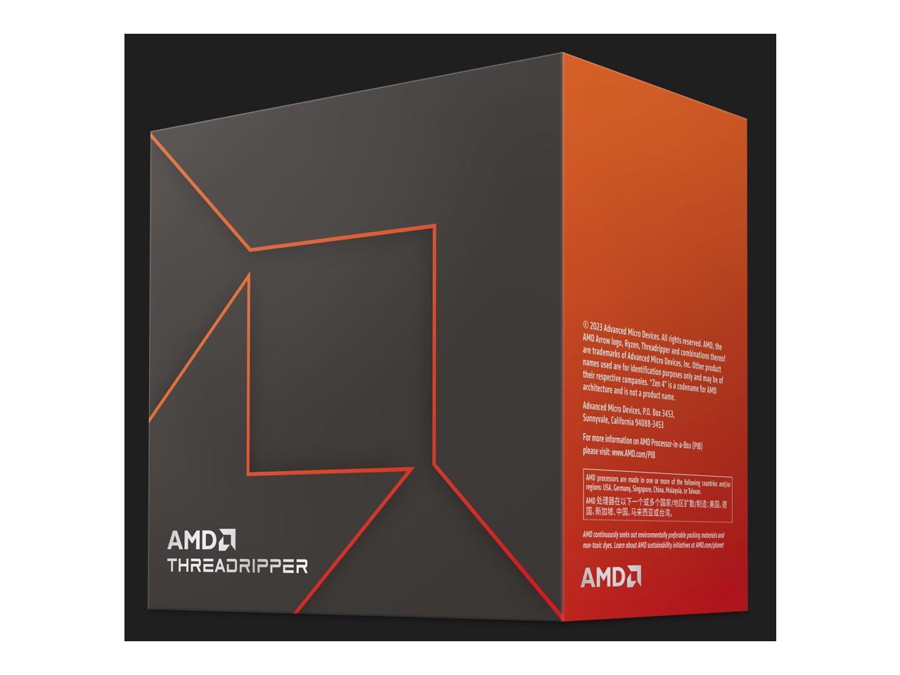 AMD Ryzen Threadripper 7960X 350W SP6 - Zen 4 24-Core/48-Threads - 100 ...